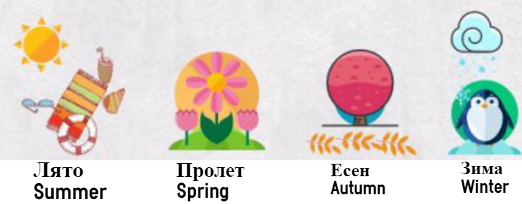 the seasons in Bulgarain