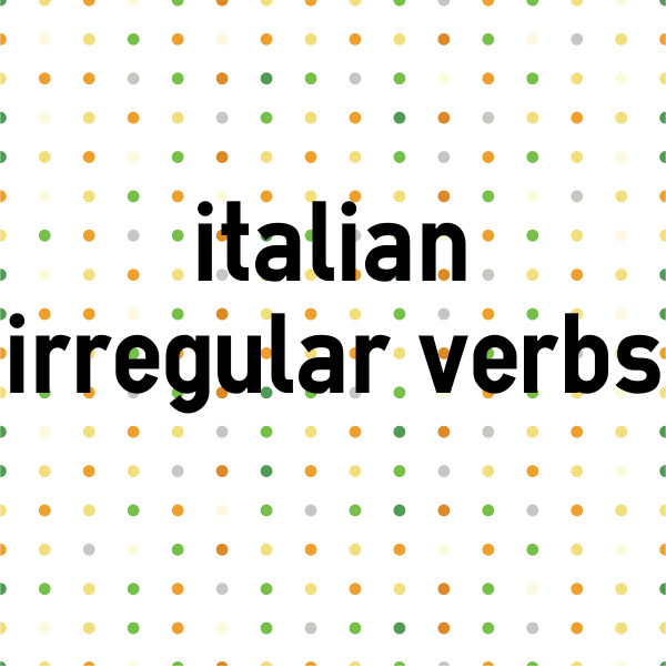 Italian Conjugation Chart